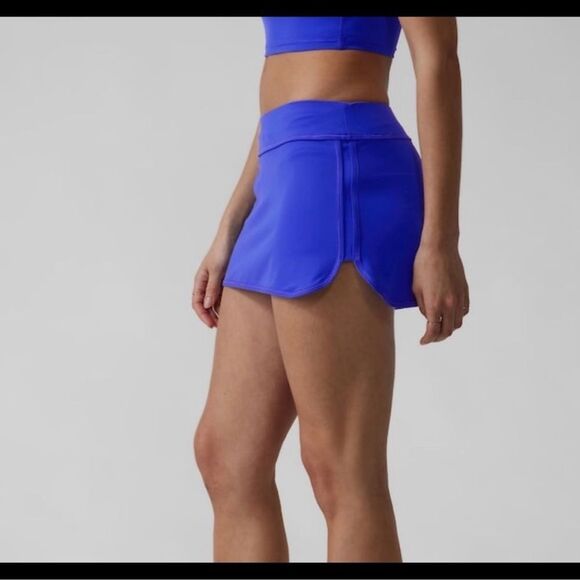 Athleta Tidal Skirt Yacht Blue Swim SP - Picture 3 of 8